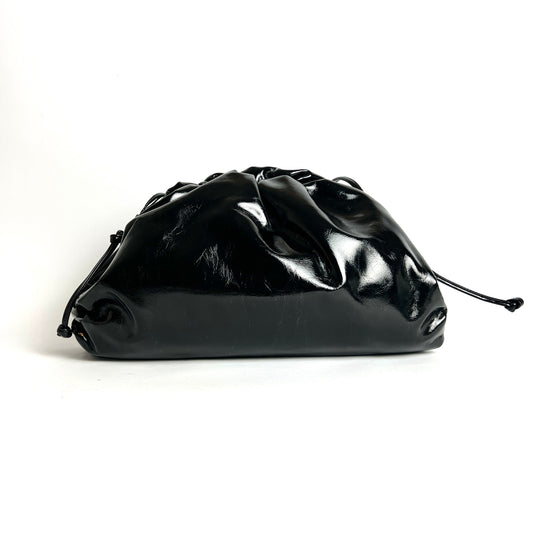 Black Metallic Clutch Bag - Large - Little Touch