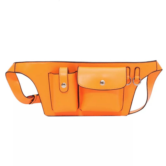 Neon Orange Bum / Waist Bag - Little Touch